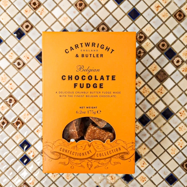 Belgian Chocolate Fudge in doosje van Cartwright & Butler