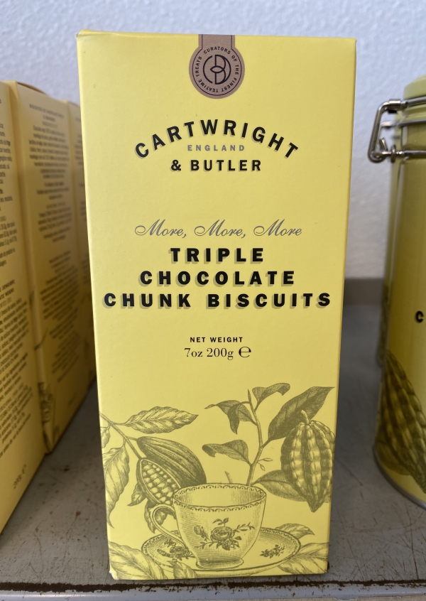 Triple chocolate chunk biscuits