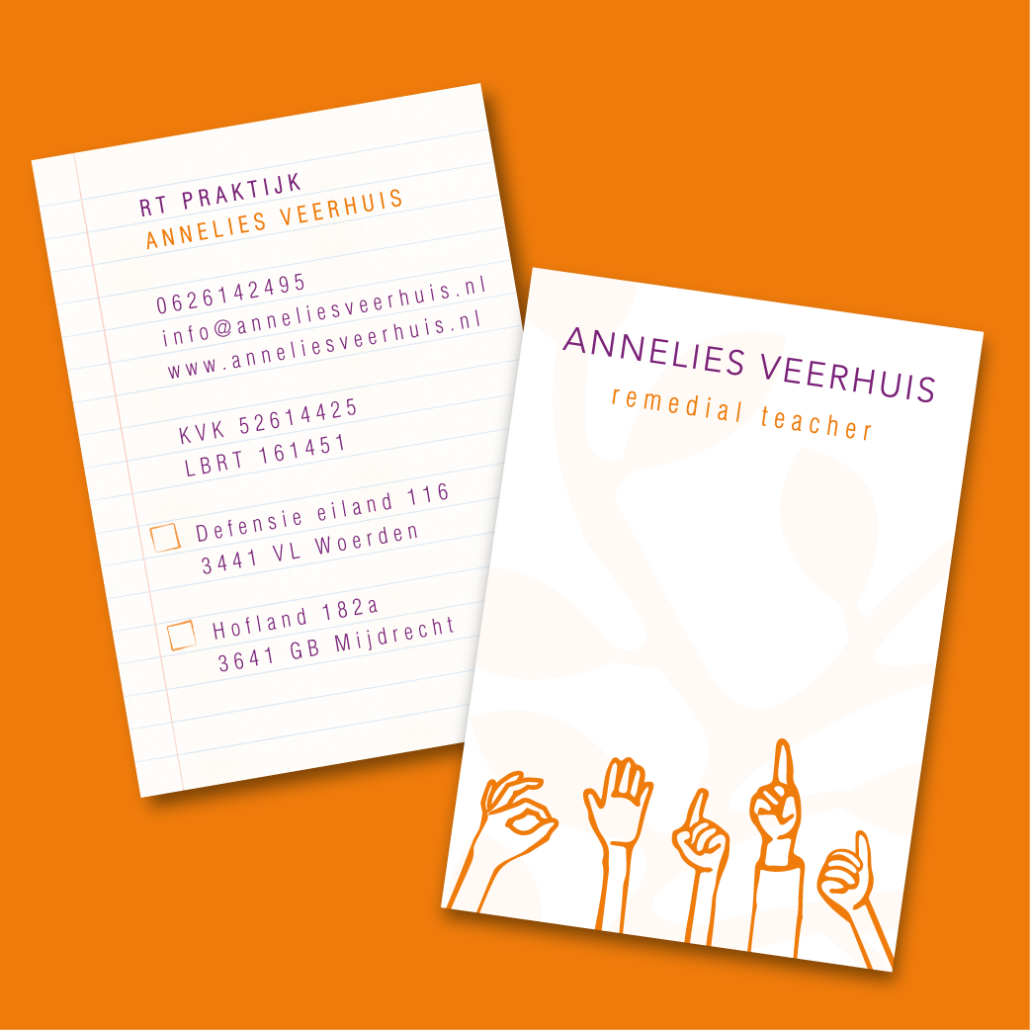 Annelies Veerhuis Visitekaartje