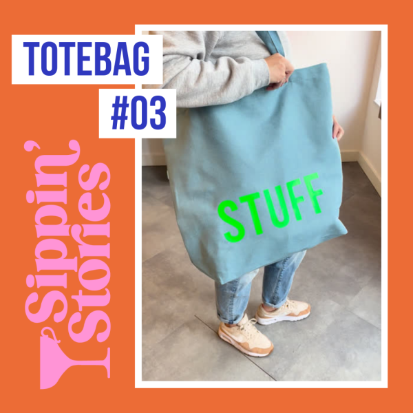 Sippin' Stories Totebag #03 Dark Blue - Afbeelding 3