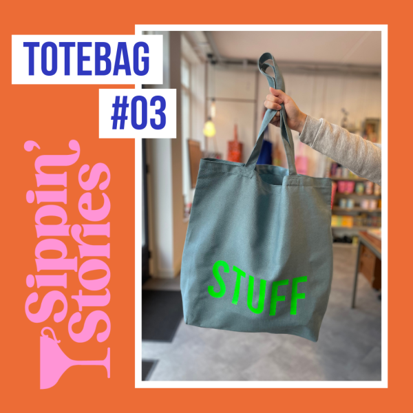 Sippin' Stories Totebag #03 Dark Blue - Afbeelding 5