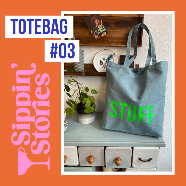 Sippin' Stories Totebag #03 Dark Blue