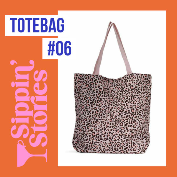 Sippin' Stories Totebag #06 Luipaard roze - Afbeelding 6