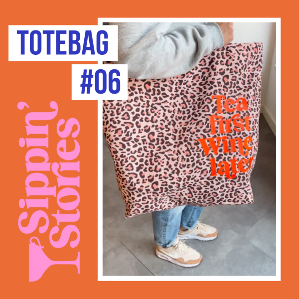 Sippin' Stories Totebag #06 Luipaard roze - Afbeelding 5