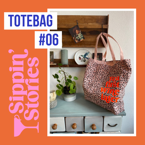 Sippin' Stories Totebag #06 Luipaard roze - Afbeelding 3