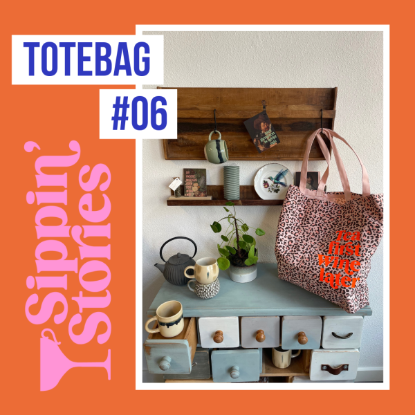 Sippin' Stories Totebag #06 Luipaard roze - Afbeelding 2