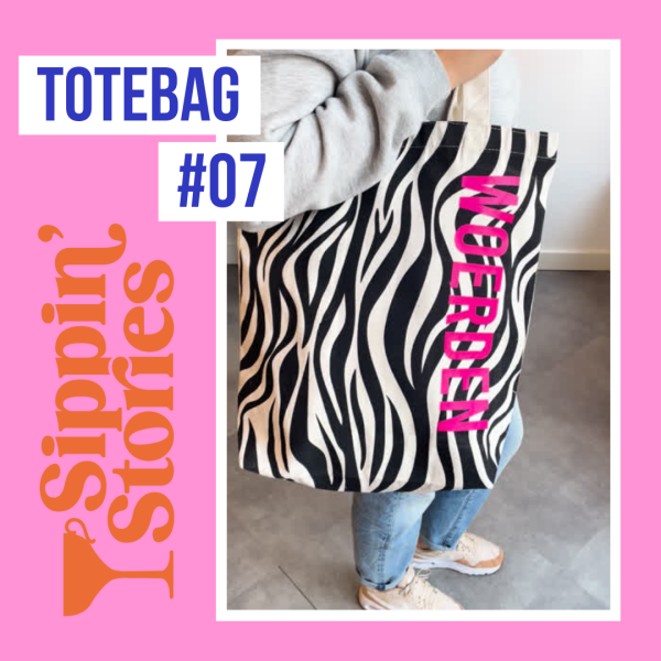 Sippin' Stories Totebag #07 Zebra - Afbeelding 6