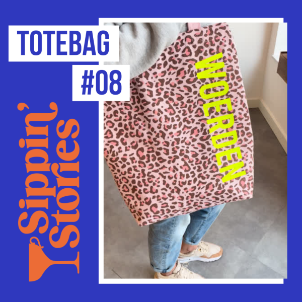 Sippin' Stories Totebag #08 Luipaard Roze - Afbeelding 5