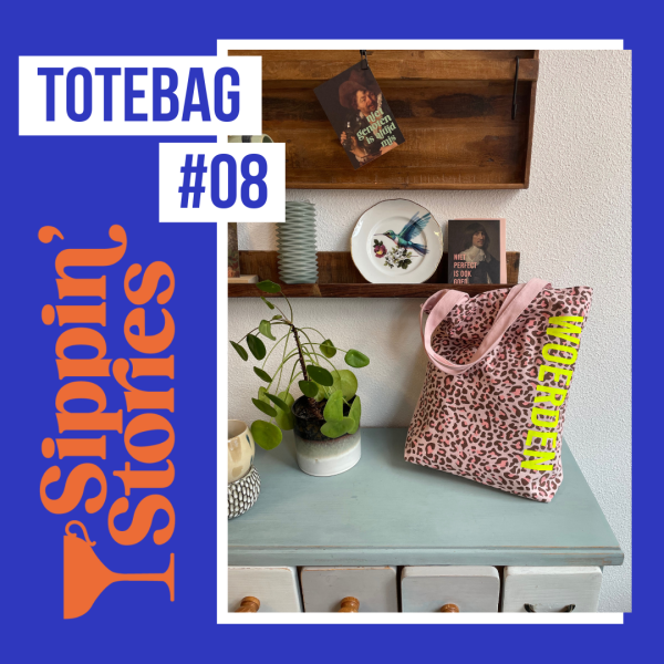 Sippin' Stories Totebag #08 Luipaard Roze - Afbeelding 3