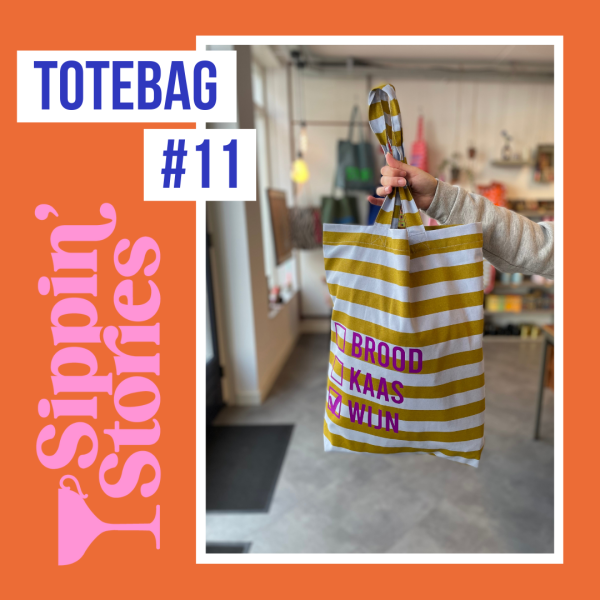 Sippin' Stories Totebag #11 Strepen Ice & Seaweed
