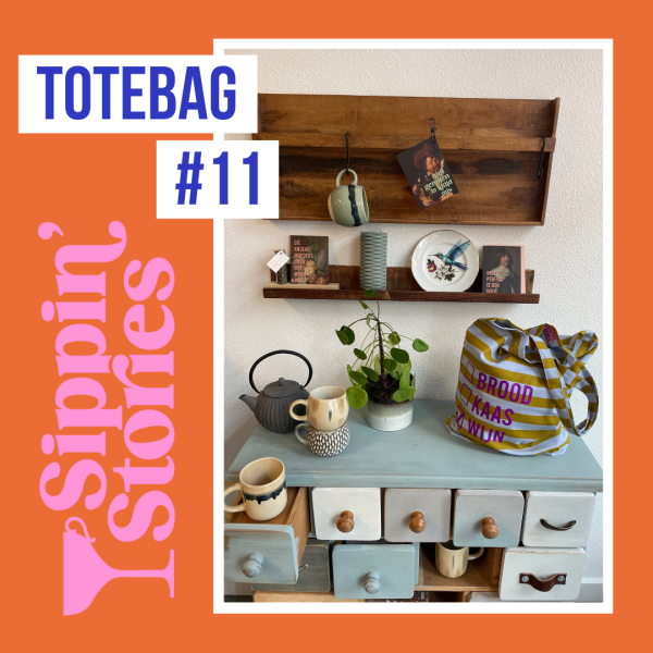 Sippin' Stories Totebag #11 Strepen Ice & Seaweed - Afbeelding 2