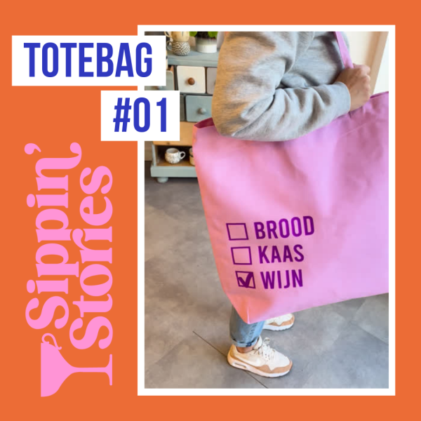 Sippin' Stories Totebag #01 Pink Lavender