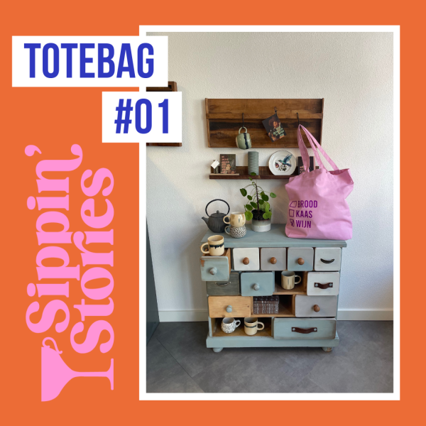 Sippin' Stories Totebag #01 Pink Lavender - Afbeelding 5